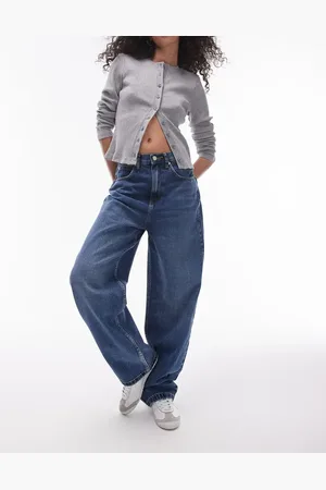 Topshop Vaqueros holgados de talle alto de