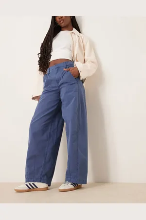 Free People Chinos azul denim holgados Rylee de
