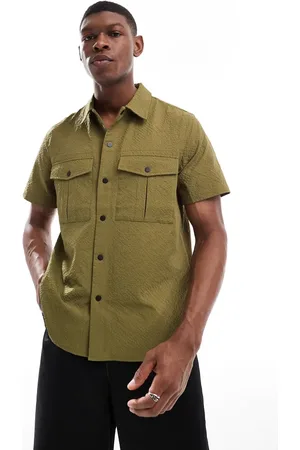 Paul Smith Camisa de manga corta de sirsaca de -Verde