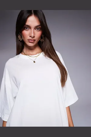 River Island Camiseta boyfriend blanca de