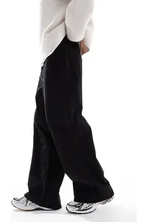 ASOS Pantalones cargo negros de corte muy holgado de -Gris