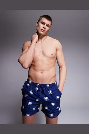 South Beach Shorts de baño azules Sun Dial de
