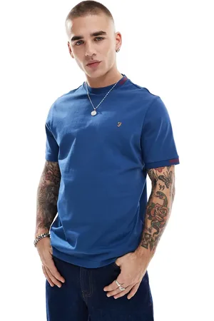 Farah Camiseta con detalles de jacquard en las bocamangas Northleigh de