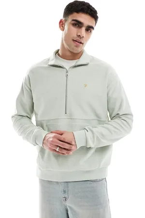 Farah Sudadera salvia con media cremallera Swaton de