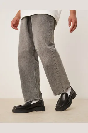 ASOS Mocasines negros con puntera cuadrada de