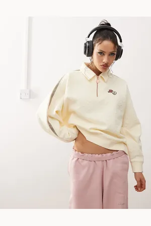A Bathing Ape Polar blanco con cremallera corta de felpa rizada de