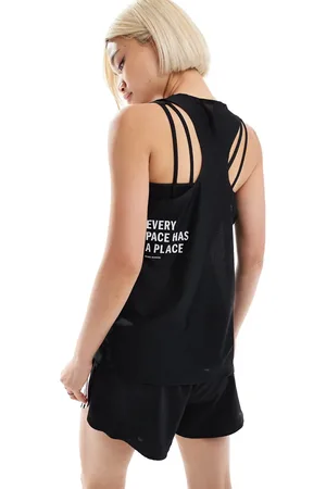 adidas Camiseta negra sin mangas Own the Run de adidas Running