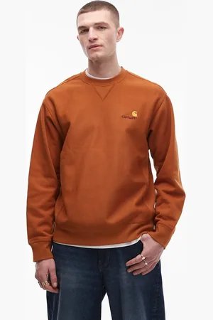 Carhartt Sudadera tostado con logo de texto American Script de