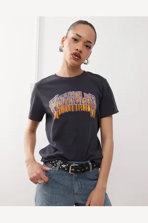 Wrangler Camiseta negra con gráfico del logo de -Negro