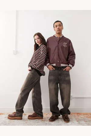 Weekday Vaqueros negros unisex holgados con lavado óxido deslucido Galaxy de