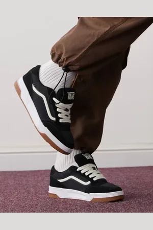Vans Zapatillas de deporte en dos tonos negros de ante con suela gruesa Hylane de