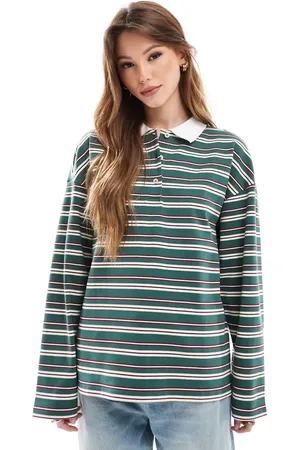 ONLY Polo a rayas de estilo rugby de