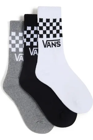 Vans Calcetines deportivos blancos y negros a cuadros de Classic