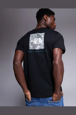 The North Face Camiseta negra con estampado en la espalda NSE Boxfill de