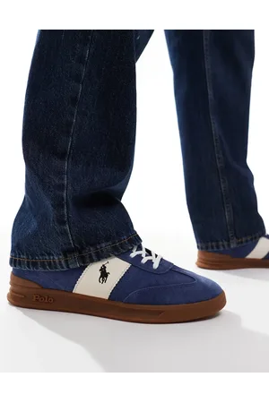Ralph Lauren Zapatillas de deporte azules y blancas Heritage Aera de -Blanco