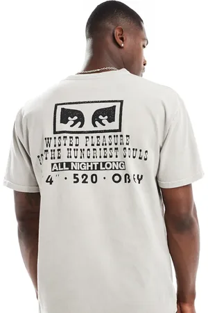 Obey Camiseta con estampado gráfico Throwback de - neutro