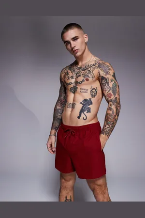 ASOS Shorts de baño cortos de sirsaca de -Rojo