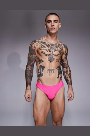 ASOS Slips de baño rosas de