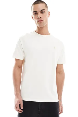 Ralph Lauren Camiseta color extragrande con logo de tejido de grosor medio Icon de -Blanco