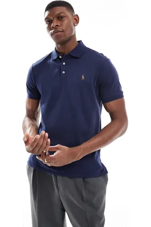 Ralph Lauren Polo de corte custom con logo de algodón pima de