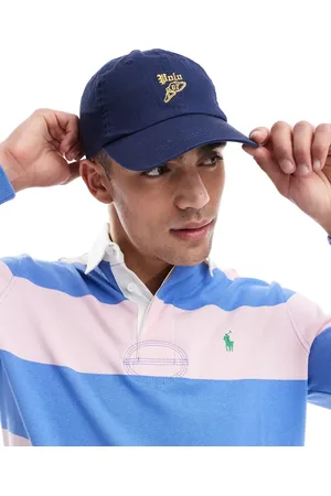 Ralph Lauren Gorra de béisbol con logo de letra P y ala de sarga de