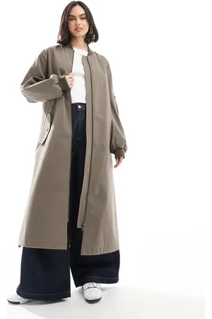 ASOS Chaqueta bomber larga de -Sin color