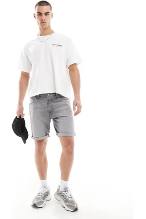 Lee Pantalones cortos gris lavado de corte slim Rider de