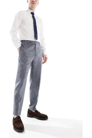 ASOS Pantalones de vestir de corte tapered de mezcla de lana de