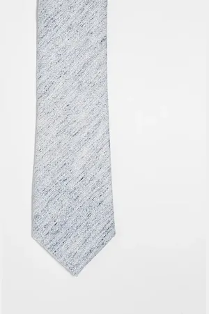 ASOS Corbata azul con textura flameada de