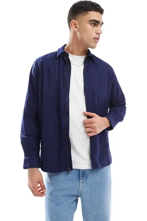 Ralph Lauren Sobrecamisa Oxford con cremallera, acabado tintado y logo de de