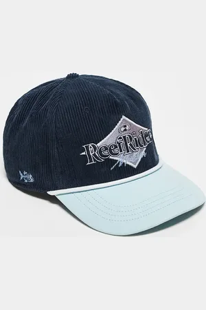 Hollister Gorra marino estilo años 2000 de canalé con visera en contraste y detalle tipo surf de