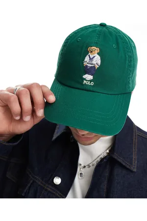 Ralph Lauren Gorra de béisbol con logo de oso clásico de sarga de