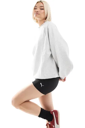 PUMA Leggings cortos de 5" negros básicos de talle alto de