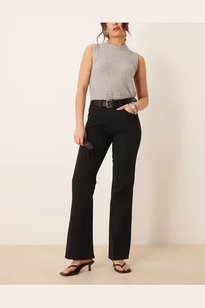 Gina Tricot Vaqueros pulcro elásticos de talle medio y corte bootcut acampanado de