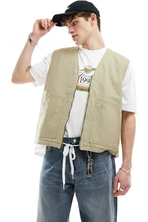 Dickies Chaleco color tostado claro de lona Duck Canvas de -Beis neutro