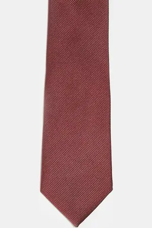 ASOS Corbata rojo tostado de satén de -Marrón