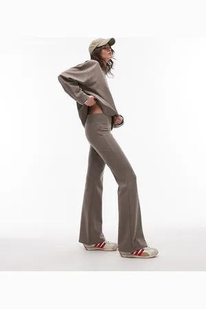MANGO Joggers de campana claro de tejido suave de (parte de un conjunto)