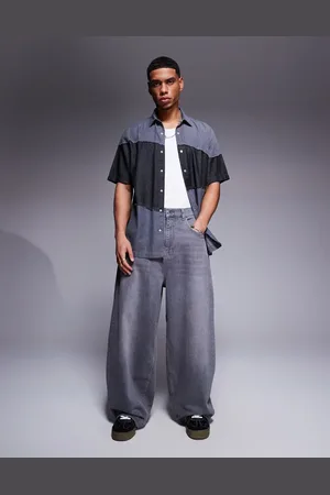 ASOS Vaqueros gris lavado holgados y extragrandes de