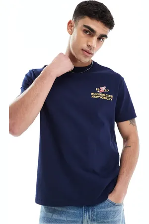 Ralph Lauren Camiseta de corte clásico extragrande con logo de ala Run Club de