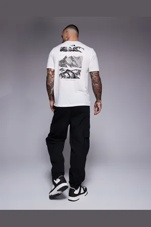 The North Face Camiseta blanco hueso con estampado trasero Foundation Mountain de