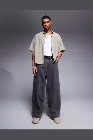 ASOS Vaqueros gris lavado holgados y extragrandes de