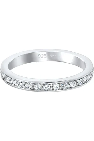 Elli Anillo de plata de ley 925 con cristales Memoire de