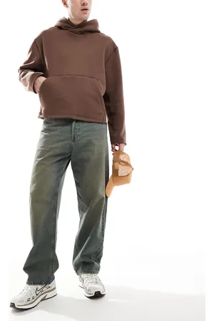 JACK & JONES Vaqueros holgados con lavado azul verdoso Alex de