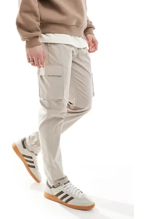 Only & Sons Pantalones cargo color piedra técnicos de corte tapered de -Neutro