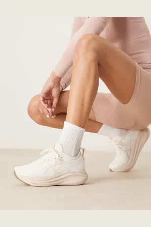 Asics Zapatillas de deporte color y beis mineral para correr Gel-Nimbus 27 de -Blanco