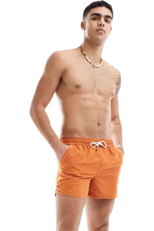 Aray Shorts de baño color óxido lisos de -Naranja