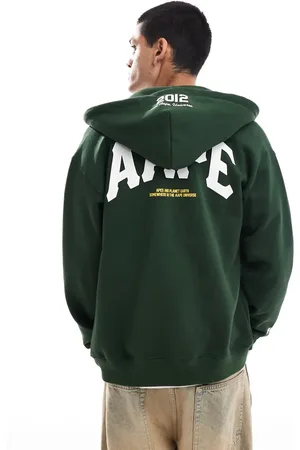 A Bathing Ape Sudadera oscuro básica con capucha, cremallera y logo de -Gris