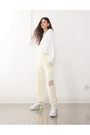 A Bathing Ape Joggers color de felpa de rizo de Aape By A Bathing Ape-Blanco