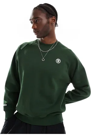 A Bathing Ape Sudadera verde oscuro con logo de -Neutro