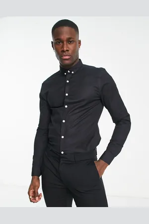 New Look Camisa Oxford ajustada de manga larga en de